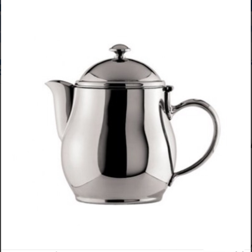 Oneida Jazz Teapot 20oz, short spout stainless